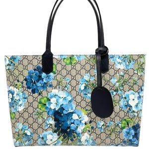 GUCCI Reversible Large GG Flower Blooms Tote Bag